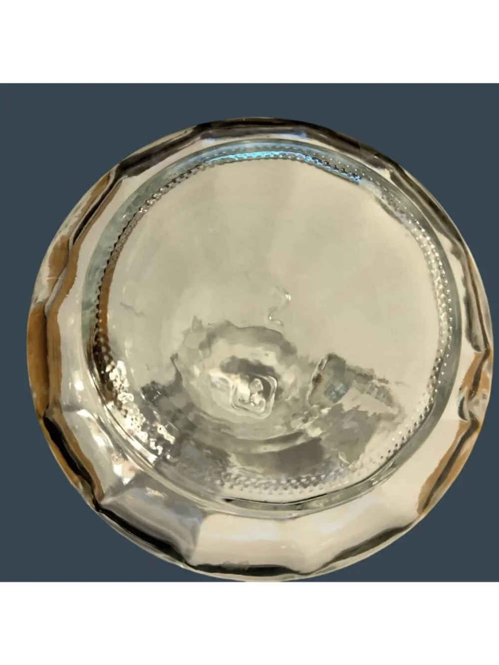 Anchor Hocking Glass Oil Vinegar Cruet Cut Glass Stopper Clear Elegant Farmhouse